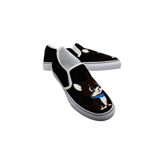 Picture of Kid's Slip On Sneakers Shoes - Black