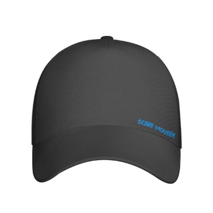 Picture of Scarf Mousey Snapback Cap - Black with Blue Lettering