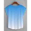 Picture of Women's Curved Hem T-shirt (Plus Size) - 1 John 4:19