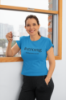 Picture of Scarf Mousey Womens T-Shirt V-Neck - #strong Philippians 4:13